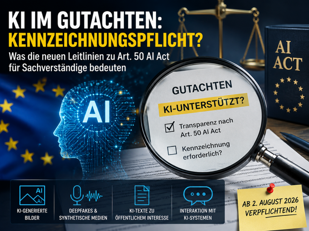 Kennzeichnung von KI-Inhalten für Sachverständige