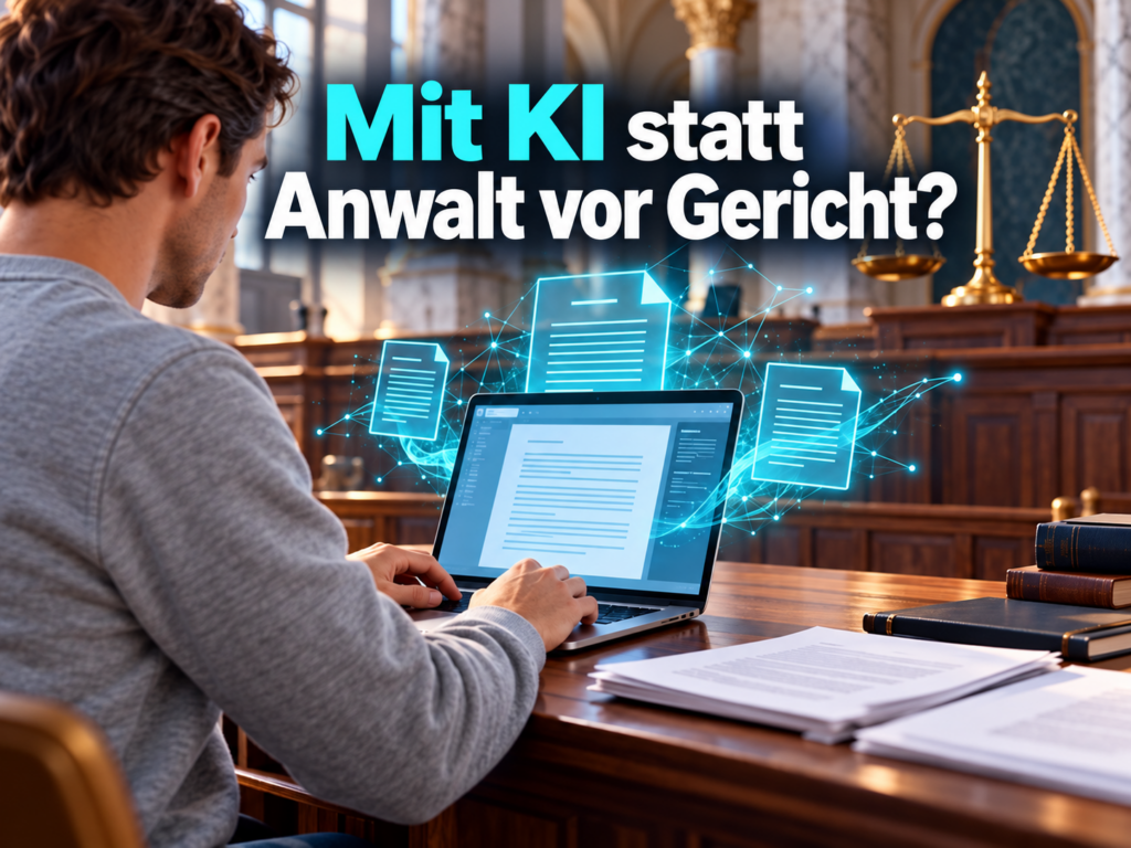 Mit KI statt Anwalt vor Gericht?